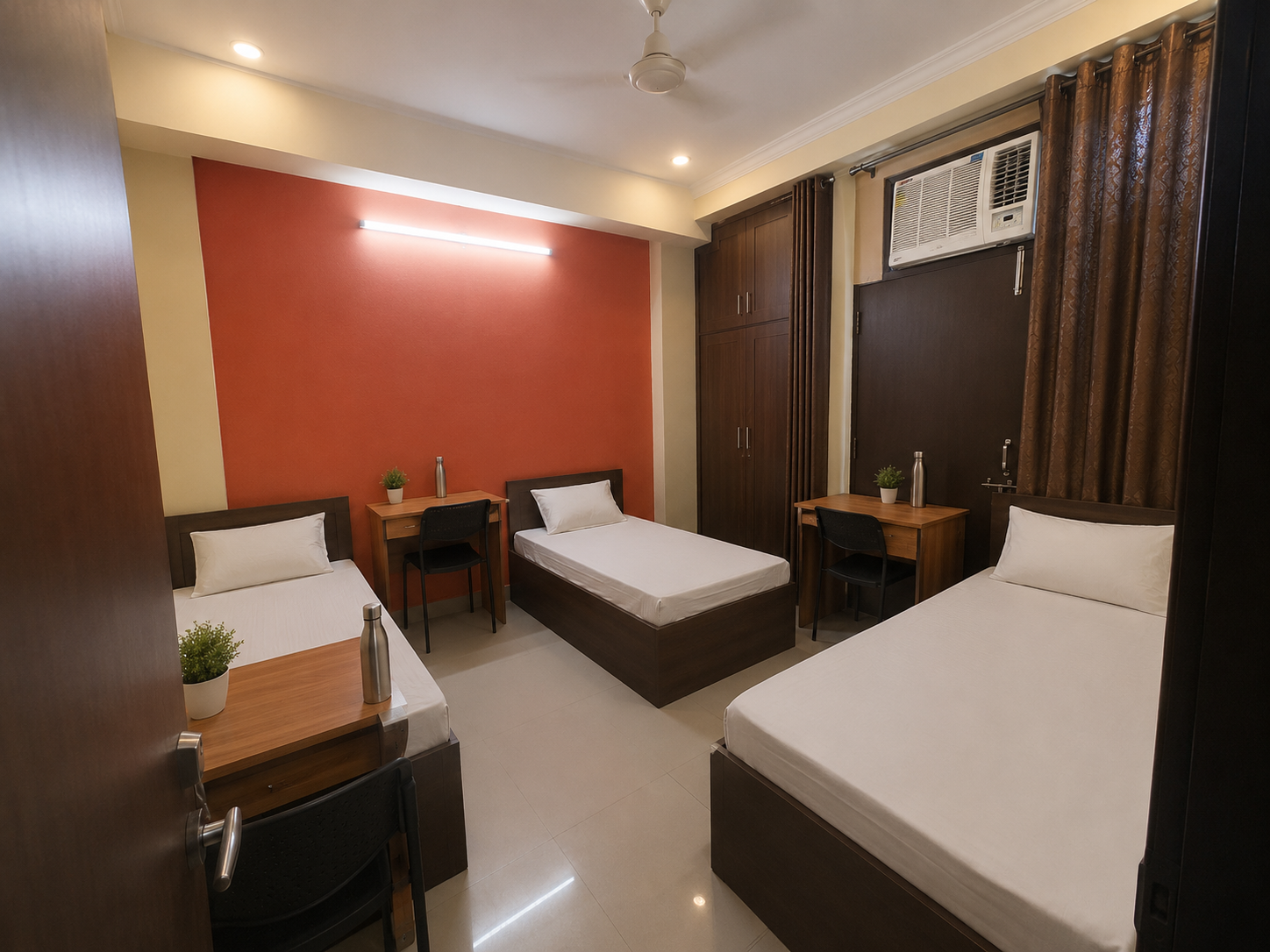 Comfortable Furnished Room Girls PG Mother Touch Homes